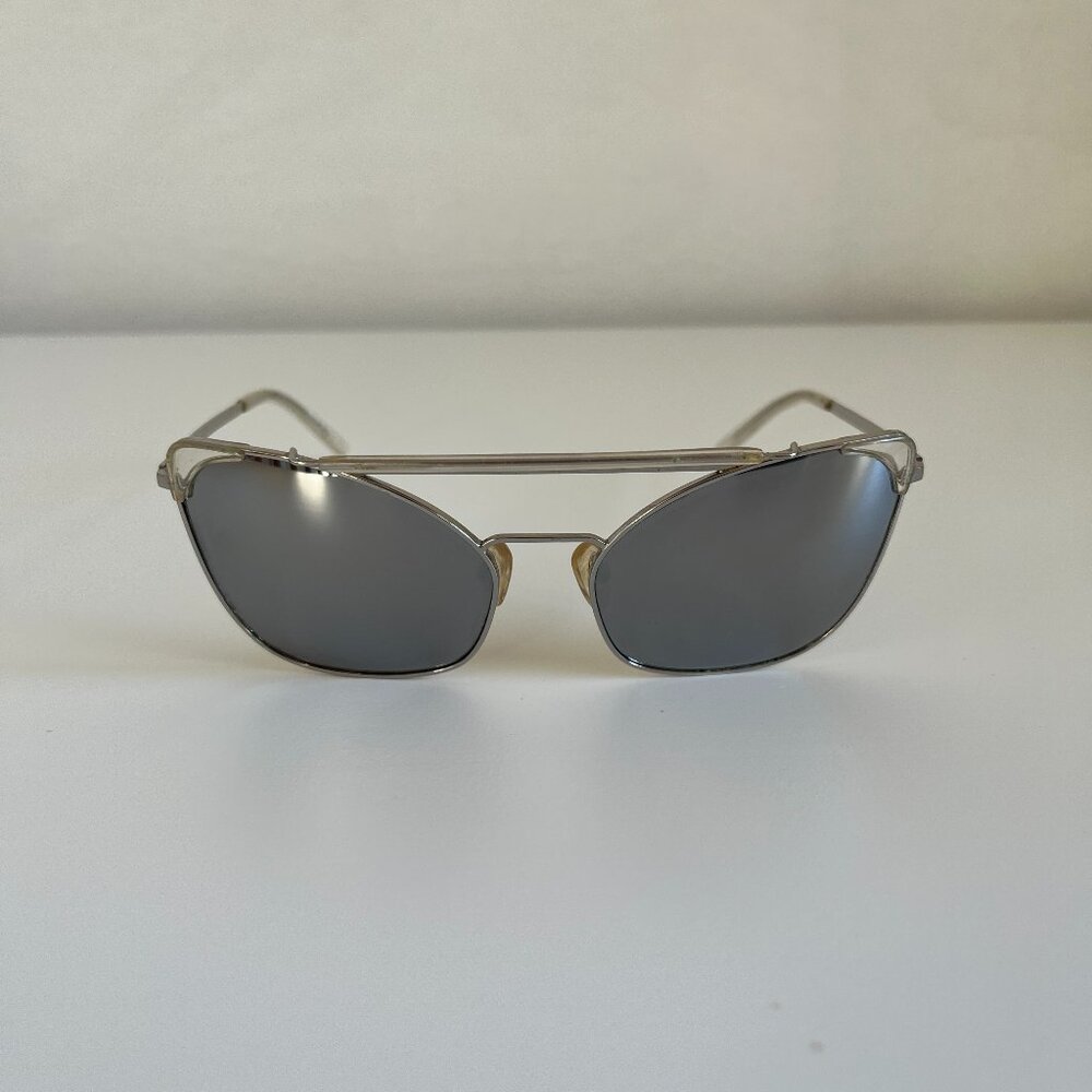 Grey Ant CHAT Mirrored Cat-Eye Aviator Silver Sunglasses